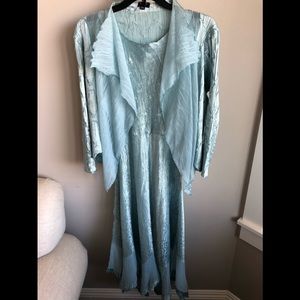 Komarov Dress/Jacket set mint blue